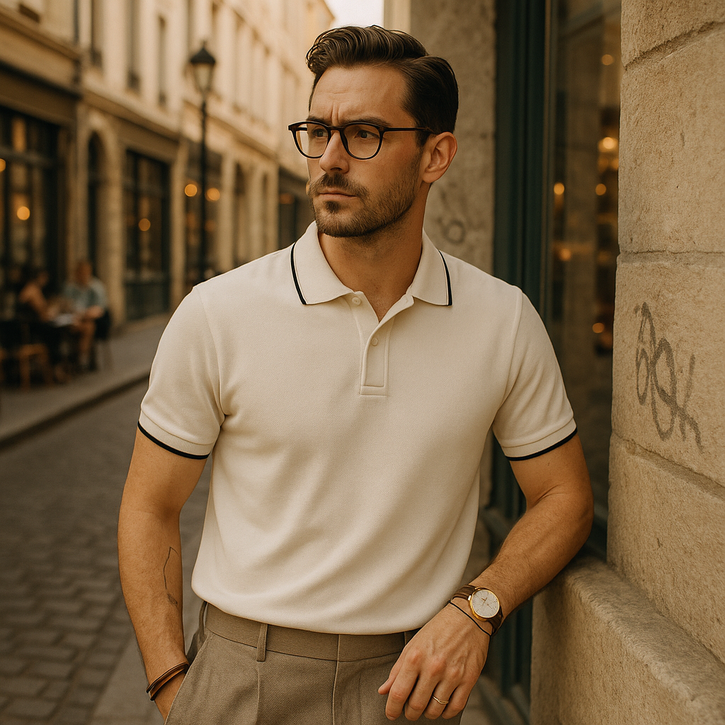 Cannes Ribbed Cotton Polo