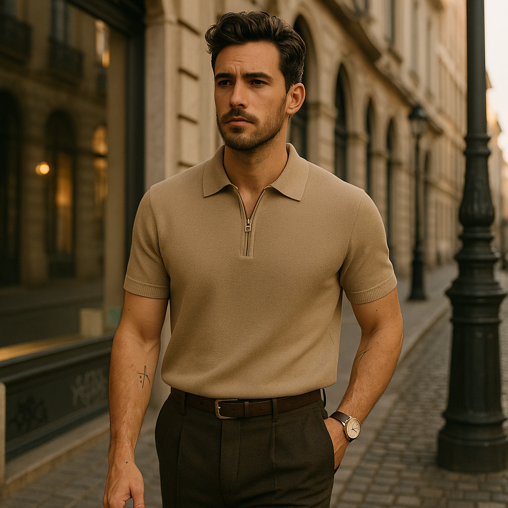 Marbella Zip Up Polo