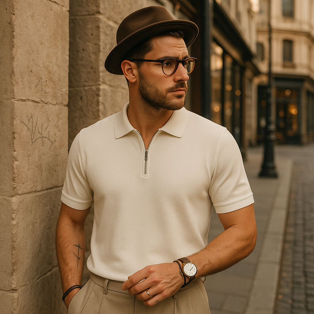 Marbella Zip Up Polo