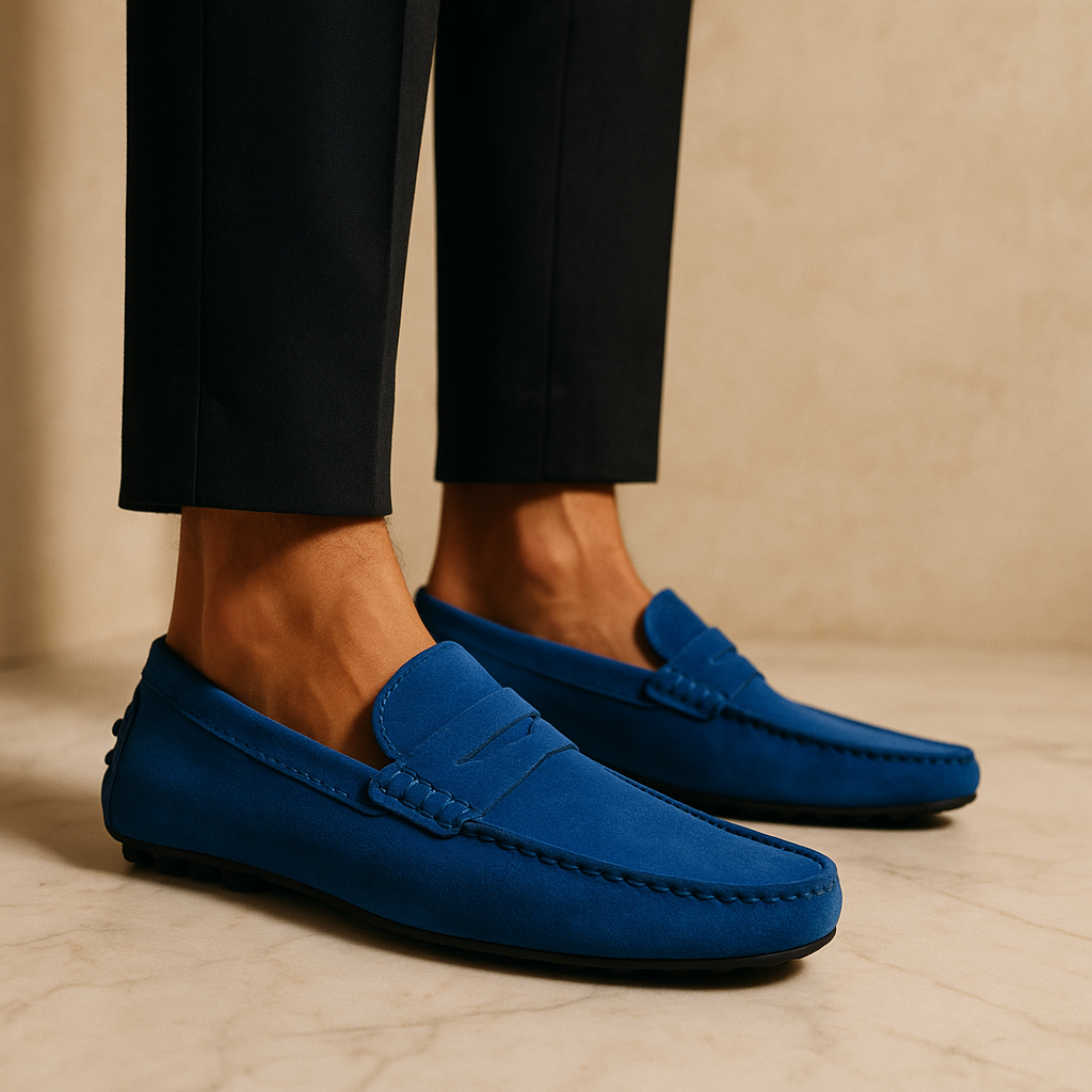 Suede Driver Loafers