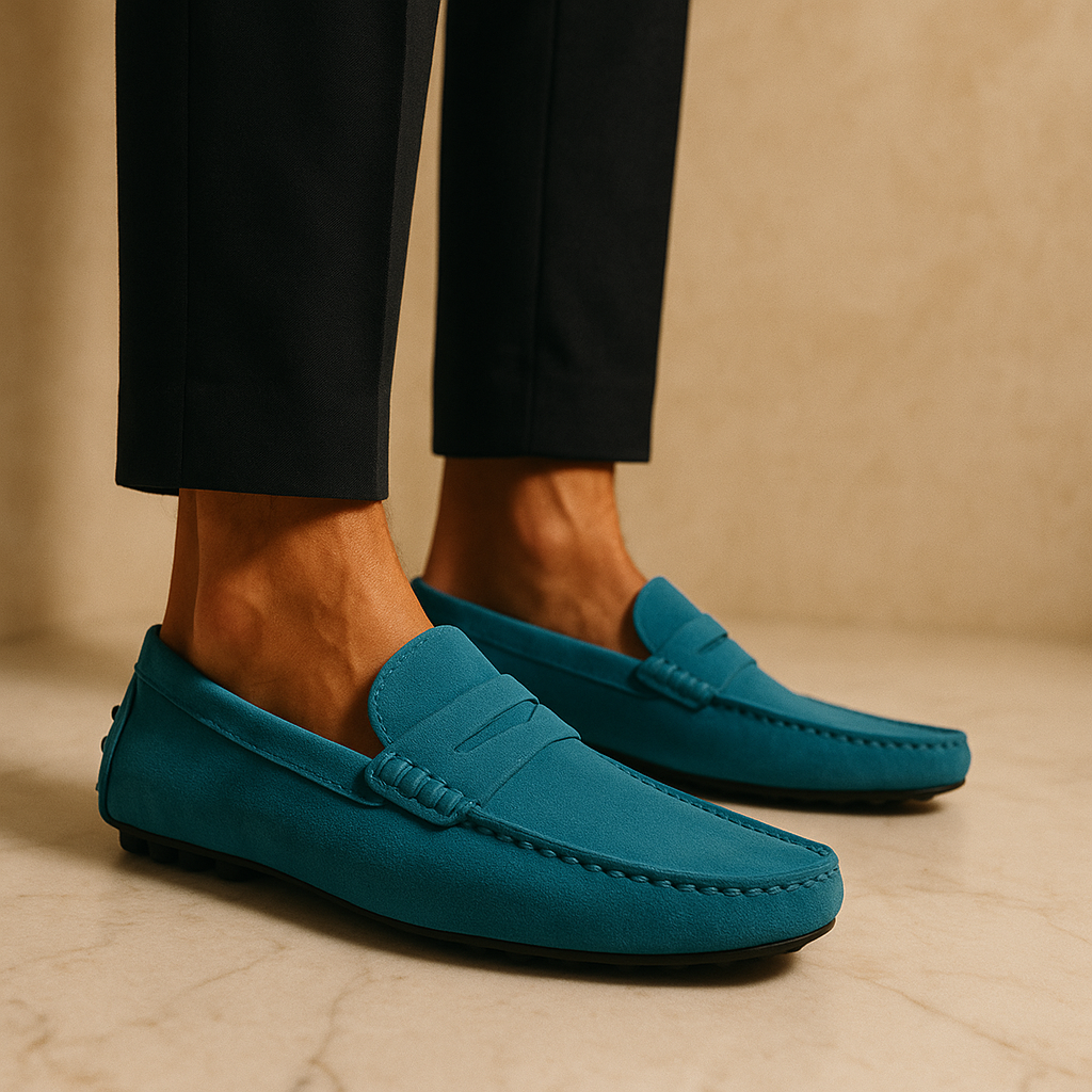 Suede Driver Loafers