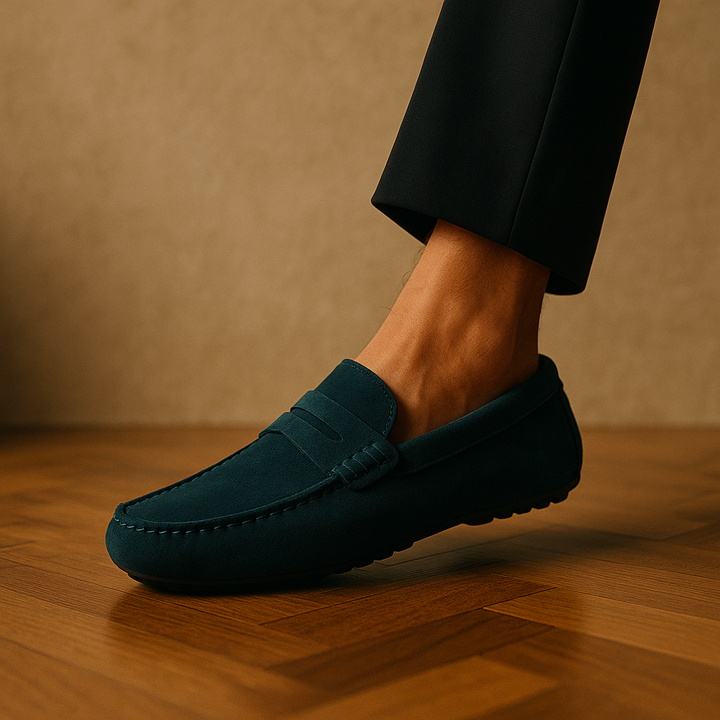 Suede Driver Loafers