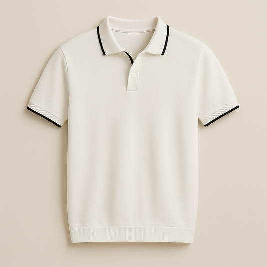 Cannes Ribbed Cotton Polo