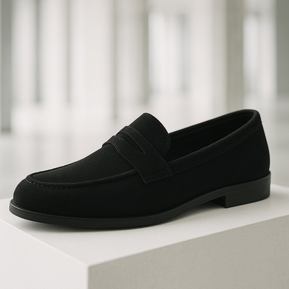 LUXURY MAN SUEDE PENNY LOAFERS