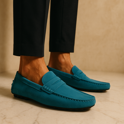 Suede Driver Loafers
