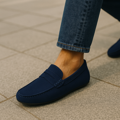 Suede Driver Loafers